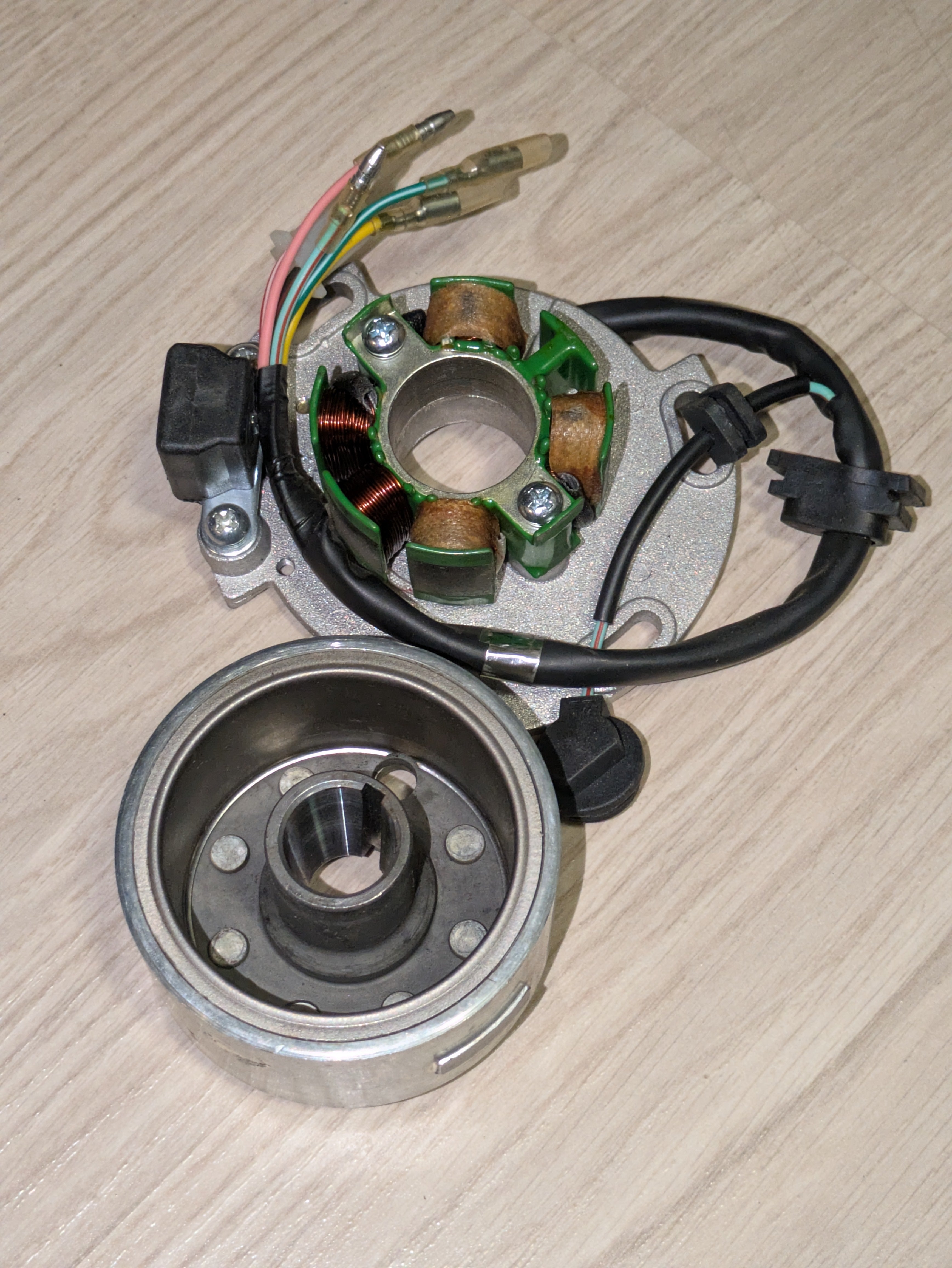 Staattori ja vauhtipyörä - Lifan 140/150